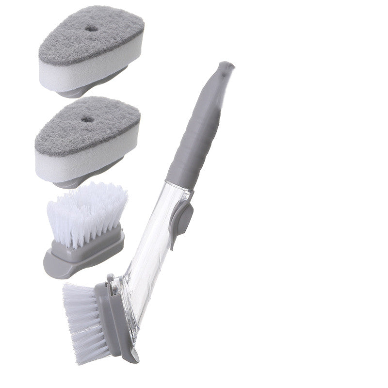2 In1 Long Handle Cleaning Brush With Removable Brush Head Kitchen Gadgets.