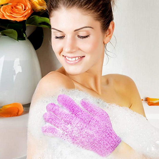 Bath Gloves Powerful Double Sided Exfoliating Bath Towel.