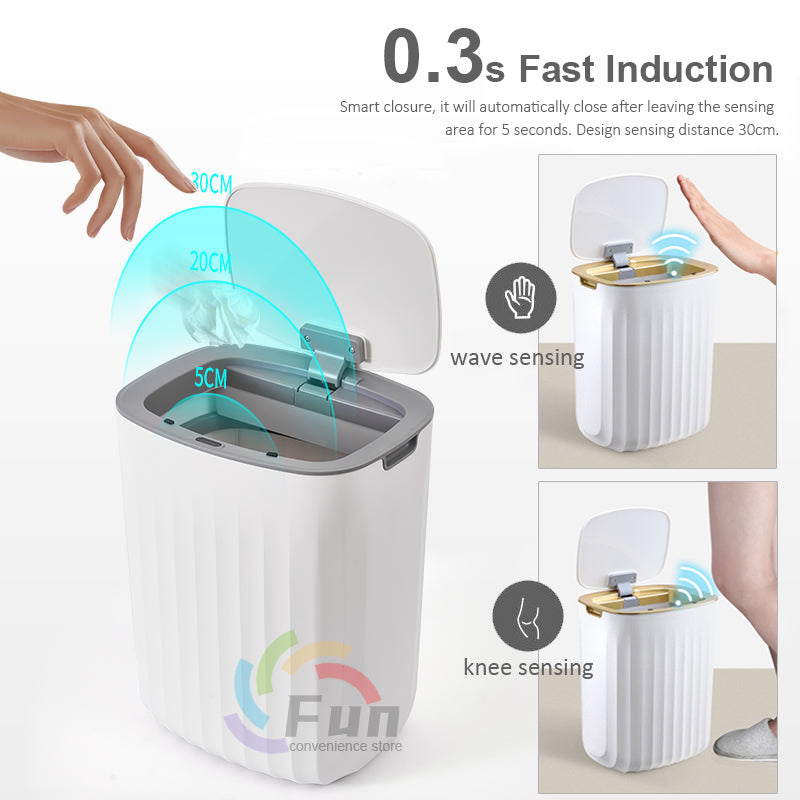 Smart Trash Can With Lid For Bedroom And Living Room.