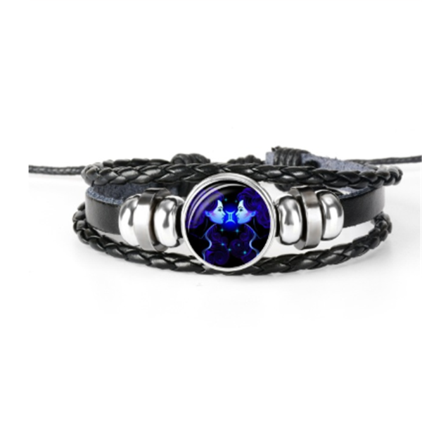 Zodiac Constellation Bracelet Braided Design Bracelet For Men Women Kids.