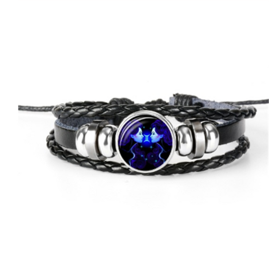 Zodiac Constellation Bracelet Braided Design Bracelet For Men Women Kids.
