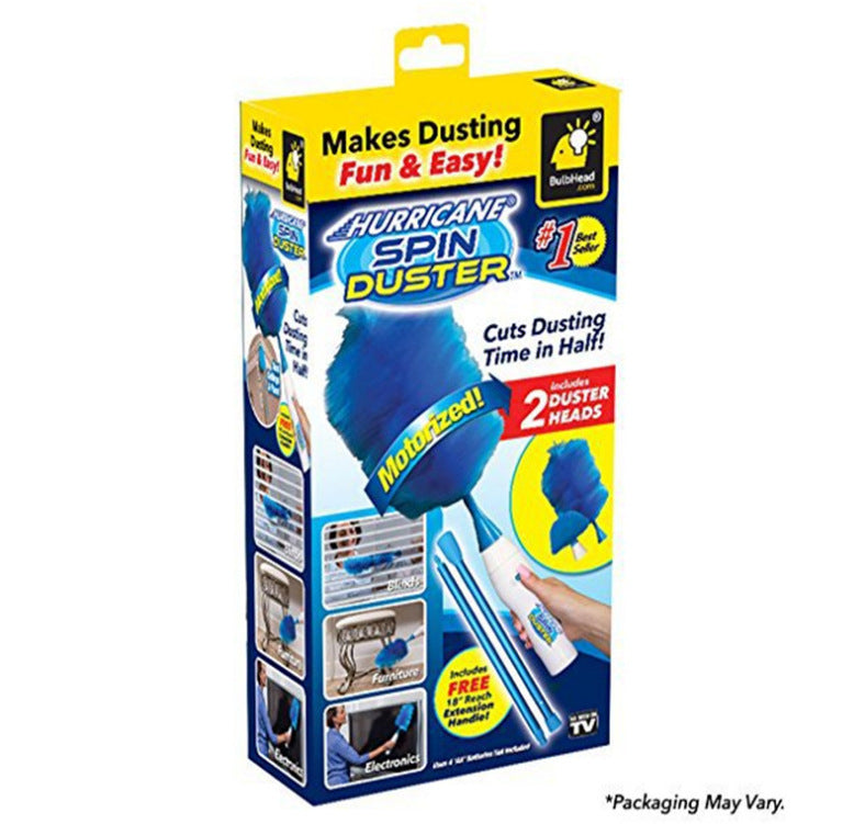 2023 New Electronic Hair Brush Spin Electric Hand Duster Motorized Dust Baguette Eliminates Dust House Clean Brush.