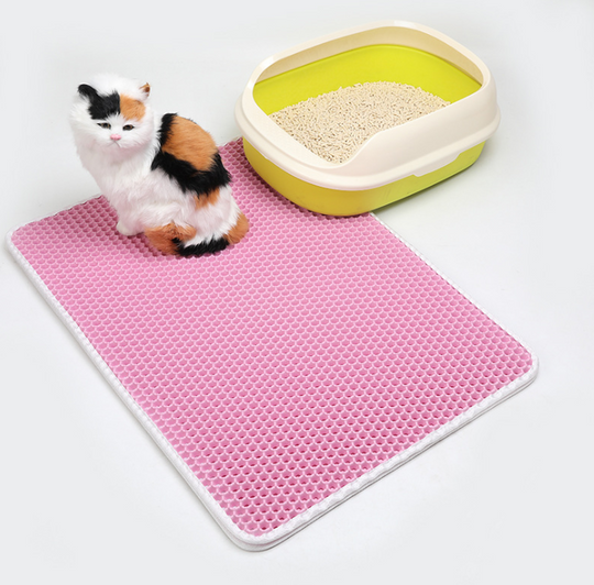 Pet Cat Litter Mat Pet Supplies EVA Double Cat Litter Mat.