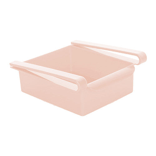 Hanging Plastic Refrigerator Clapboard Storage Rack Kitchen Supplies.