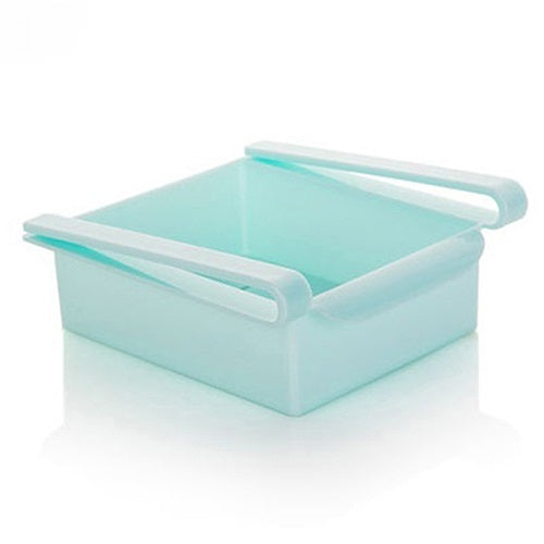 Hanging Plastic Refrigerator Clapboard Storage Rack Kitchen Supplies.