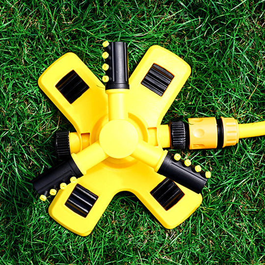 360 Degree Automatic Rotating Sprinkler Head Nursery Irrigation Rotating Trigeminal Sprinkler Tandem Sprinkler Watering Device