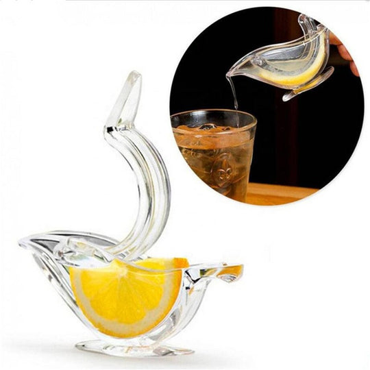 2PCS Manual Lemon Juicer Transparent Acrylic Elegance Bird Shape Lemon Slice Squeezer Kitchen Tools Gadgets