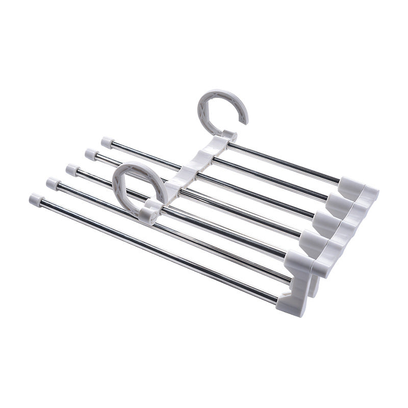Telescopic Folding Multifunctional Pants Rack Pants Hanger Household.
