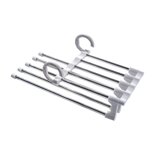 Telescopic Folding Multifunctional Pants Rack Pants Hanger Household.