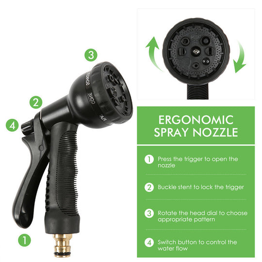 50FT Garden Hose Pipe Expandable Flexible Extensible Water Hose.