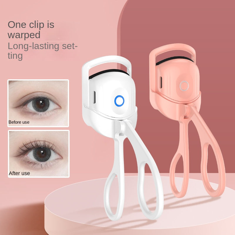 Eyelash Curler Portable Electric Heated Comb Eye Lash Long Lasting Eyelashes Curls Thermal Eyelash Curler Makeup Tools Heated Eyelash Curlers,Rechargeable Electric Eyelash Curler,Handheld Eyelash Heat.