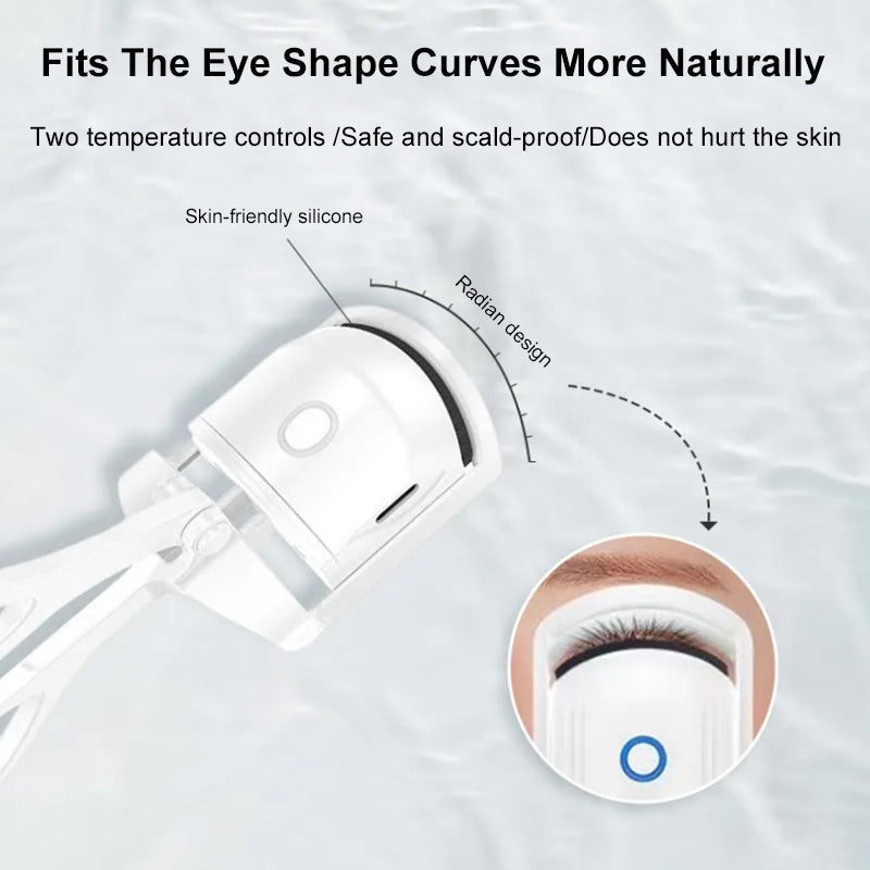 Eyelash Curler Portable Electric Heated Comb Eye Lash Long Lasting Eyelashes Curls Thermal Eyelash Curler Makeup Tools Heated Eyelash Curlers,Rechargeable Electric Eyelash Curler,Handheld Eyelash Heat.