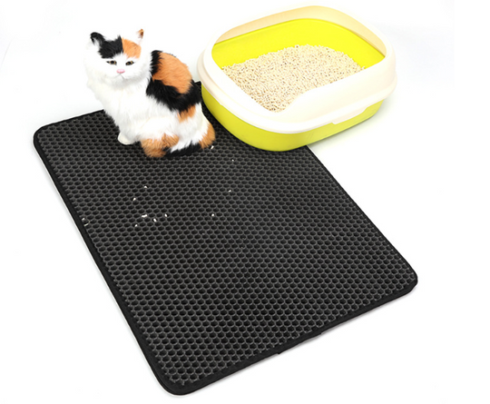 Pet Cat Litter Mat Pet Supplies EVA Double Cat Litter Mat.