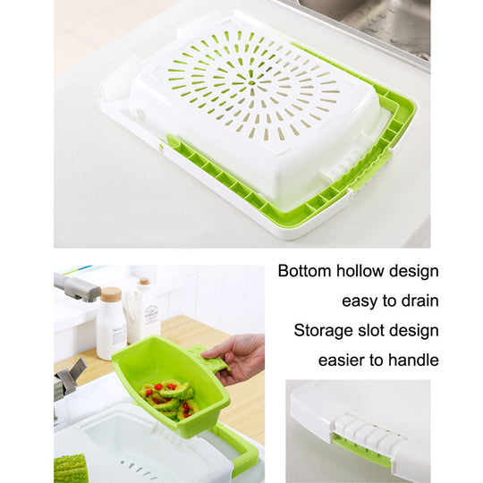 Kitchen drain cutting board.