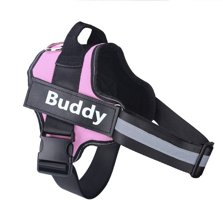 Personalized Dog Harness NO PULL Reflective Breathable Adjustable Pet Harness Vest For Small Large Dog Custom Patch Pet Supplies.