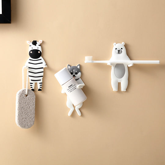 Animal Hook Bendable Reusable Strong Self Adhesive Door Wall Hangers Hooks.