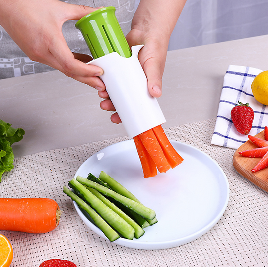 Creative Vegetable Cutters Fruit Kitchen Cucumber Carrot Divider Strawberry Slicer Splitter.