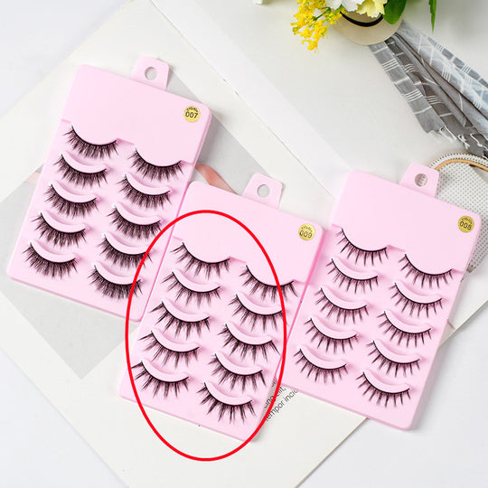 5 Pairs Manga Lashes New Arrival Anime Cosplay Natural Wispy Korean Makeup Artificial False Eyelashes.
