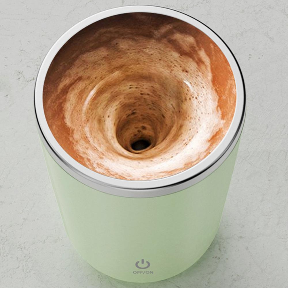 400ml Automatic Self Stirring Mug Coffee Milk Juice Mixing Cup Electric Stainless Steel Lazy Rotating Mug Magnetic Stirring Cup Kitchen Gadgets