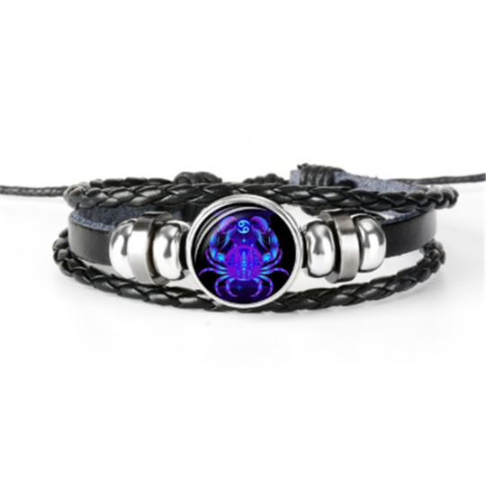 Zodiac Constellation Bracelet Braided Design Bracelet For Men Women Kids.