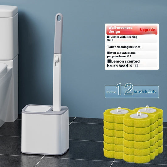 Disposable Toilet Brush Set Household Bathroom Without Dead Angle