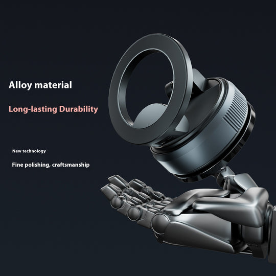 360° Adjustable Vacuum Magnetic Phone Holder for Car/Gym/Mirror/Shower, Ultra-Strong Suction Cup - Universal Car Mount for All Smartphones & Vehicles