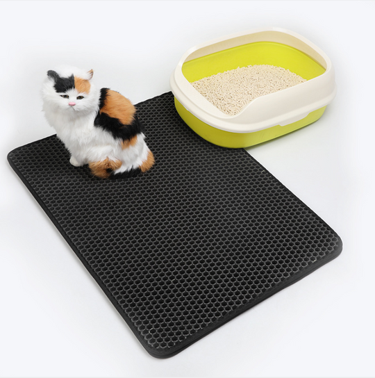 Pet Cat Litter Mat Pet Supplies EVA Double Cat Litter Mat.