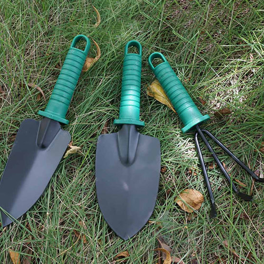 Five-piece Garden Tool Plastic Box Plastic Garden Tool Set.