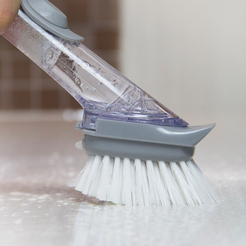 2 In1 Long Handle Cleaning Brush With Removable Brush Head Kitchen Gadgets.