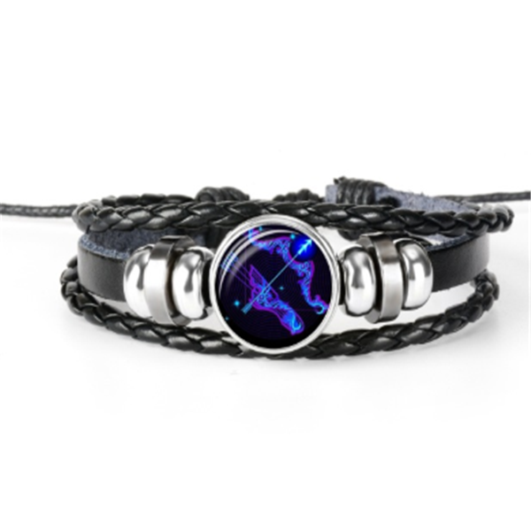 Zodiac Constellation Bracelet Braided Design Bracelet For Men Women Kids.