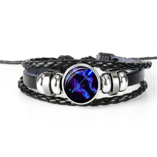 Zodiac Constellation Bracelet Braided Design Bracelet For Men Women Kids.