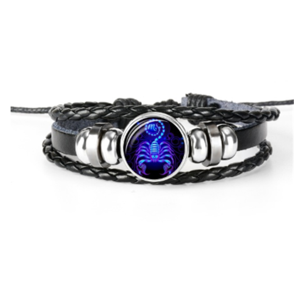 Zodiac Constellation Bracelet Braided Design Bracelet For Men Women Kids.