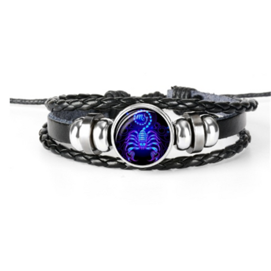 Zodiac Constellation Bracelet Braided Design Bracelet For Men Women Kids.