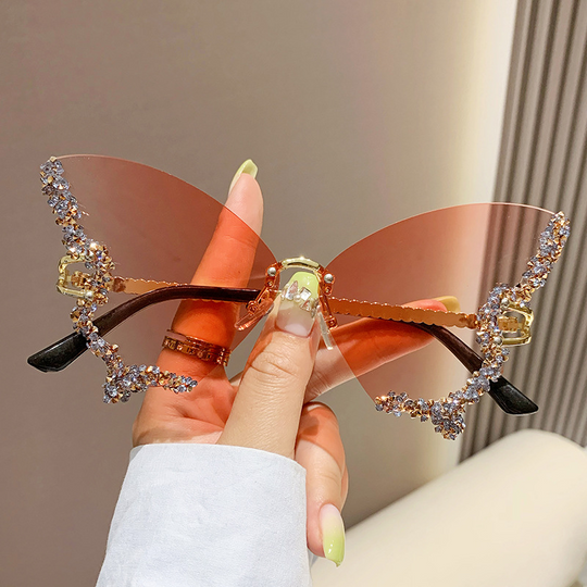 Luxury Diamond Butterfly Sunglasses