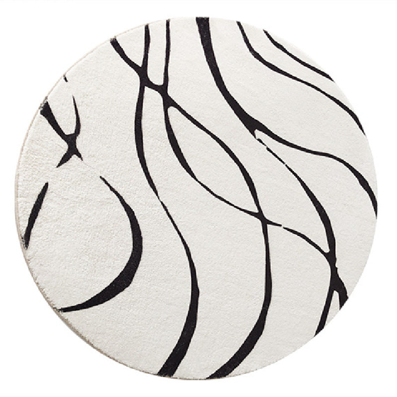 Bedside Living Room Hanging Basket Chair Round Floor Mat.