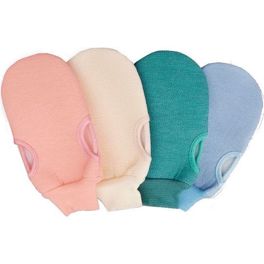 Solid Color Cute Bath Bath Towel Bath Gloves.
