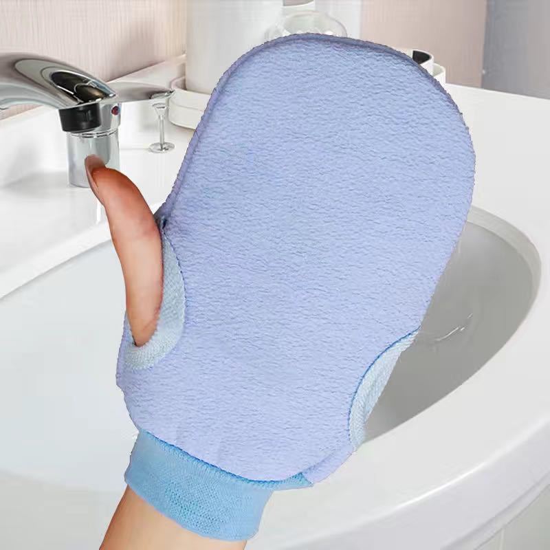 Solid Color Cute Bath Bath Towel Bath Gloves.