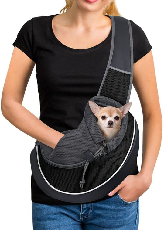 Carrying Pets Bag Women Outdoor Portable Crossbody Bag For Dogs Cats.