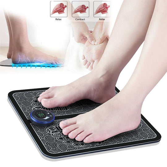 Electric EMS Foot Massager Pad Feet Muscle Stimulator Leg Reshaping Foot Massage Mat Relieve Ache Pain Health Care.
