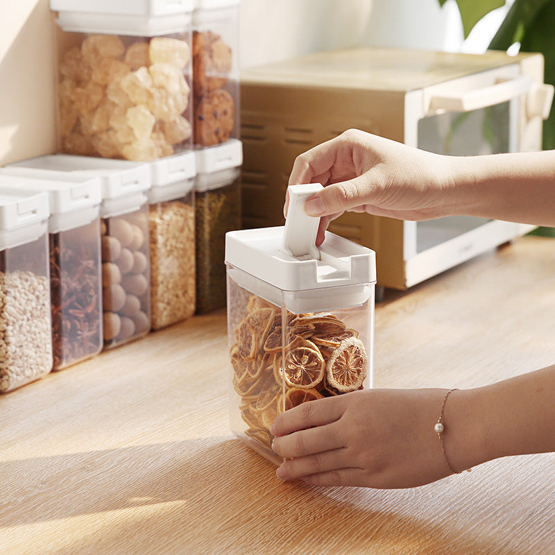Kitchen food storage canisters  plastic sealed containers household food containers.