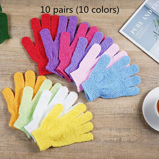 Bath Gloves Powerful Double Sided Exfoliating Bath Towel.