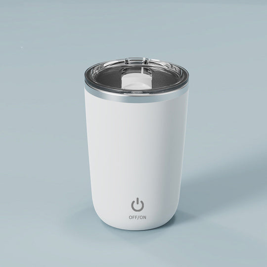 400ml Automatic Self Stirring Mug Coffee Milk Juice Mixing Cup Electric Stainless Steel Lazy Rotating Mug Magnetic Stirring Cup Kitchen Gadgets