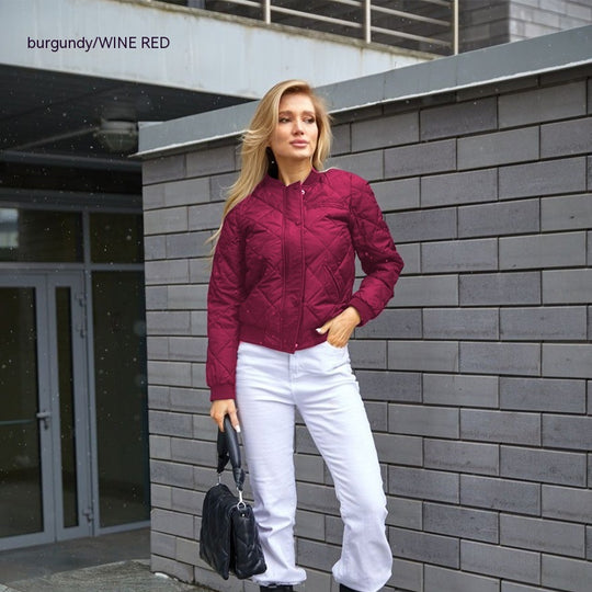 Cotton Padded Bomber Jacket.