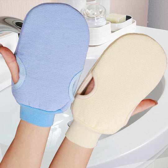 Solid Color Cute Bath Bath Towel Bath Gloves.