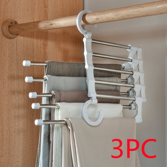 Telescopic Folding Multifunctional Pants Rack Pants Hanger Household.