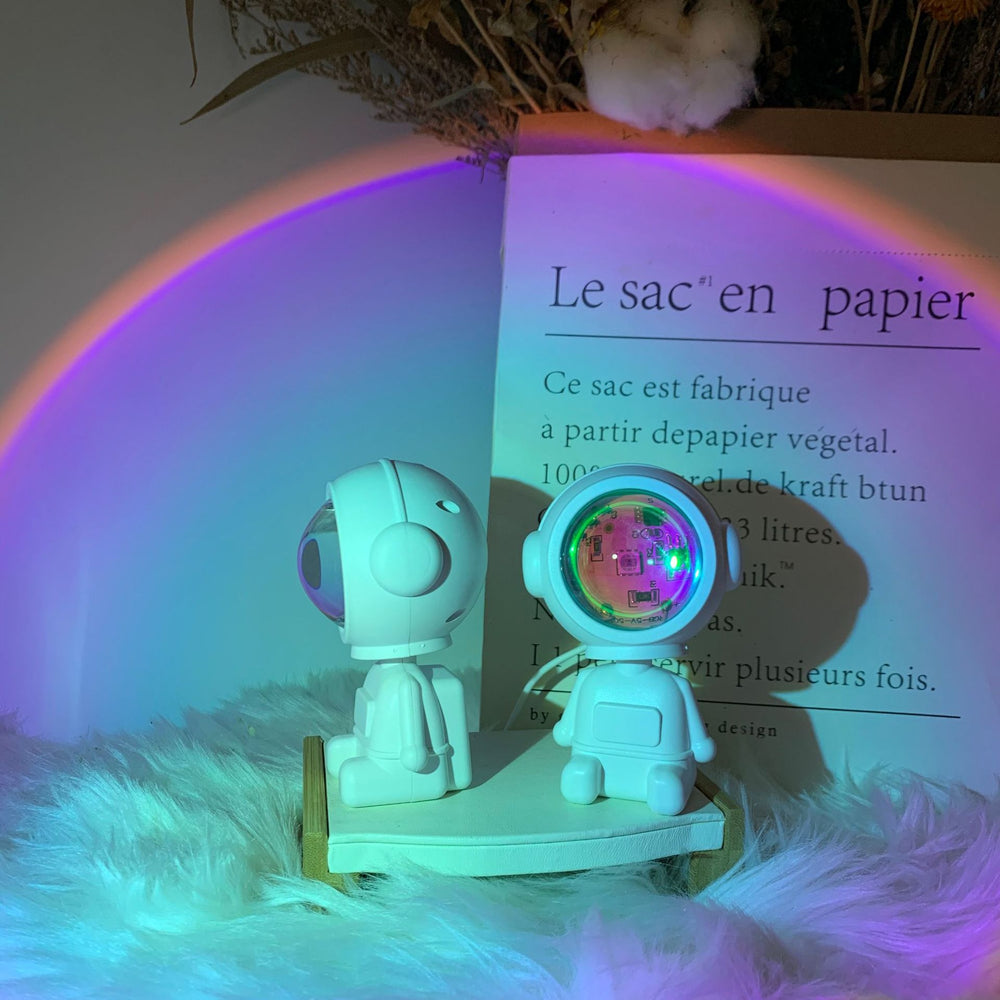 The Futuristic Lamp With Rainbow Projections.