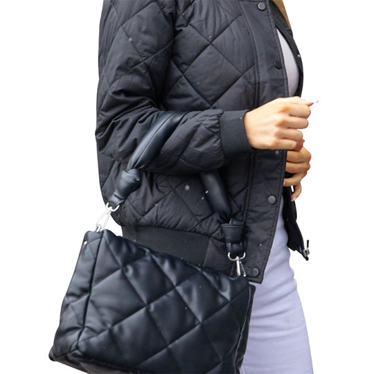 Cotton Padded Bomber Jacket.