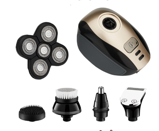 5 In 1 Multifunctional Electric Shaver 5 Blade Razor For Men Shaved Head Rechargeable Shaving Machine Beard Nose Hair Trimmer.