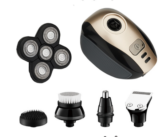 5 In 1 Multifunctional Electric Shaver 5 Blade Razor For Men Shaved Head Rechargeable Shaving Machine Beard Nose Hair Trimmer.