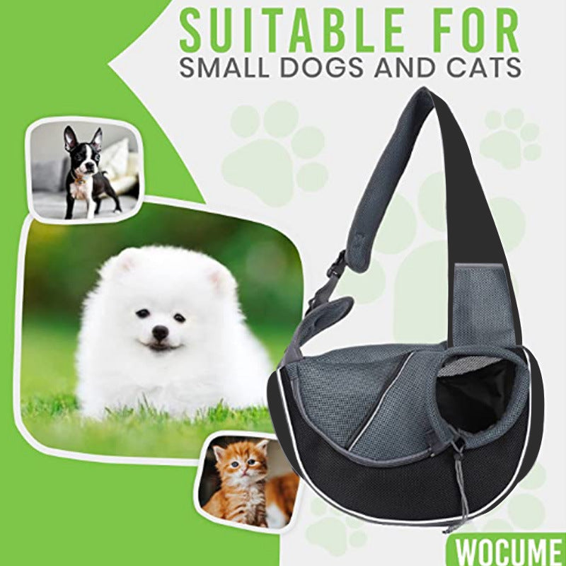 Carrying Pets Bag Women Outdoor Portable Crossbody Bag For Dogs Cats.